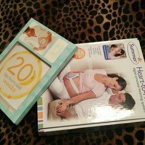 Baby heart monitor&weekly belly stickers